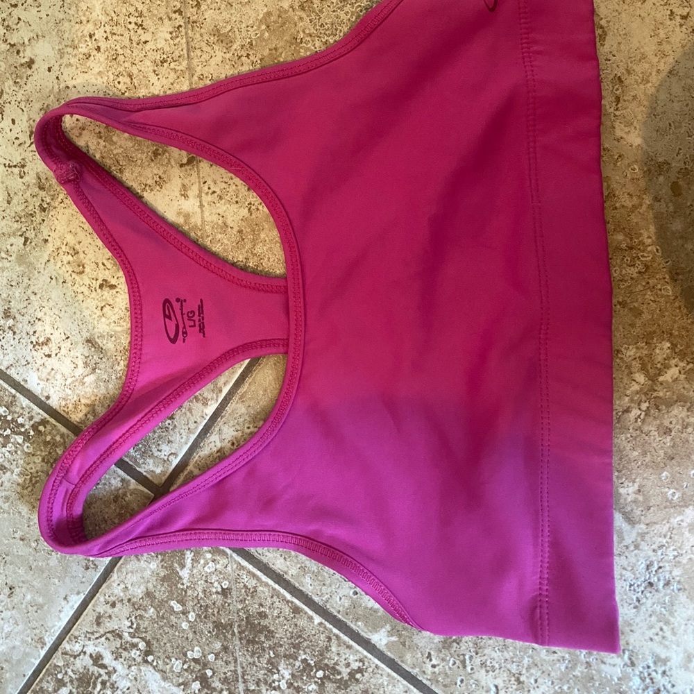 Pink thin old navy sports bra